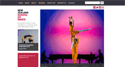 Desktop Screenshot of nzschoolofdance.ac.nz